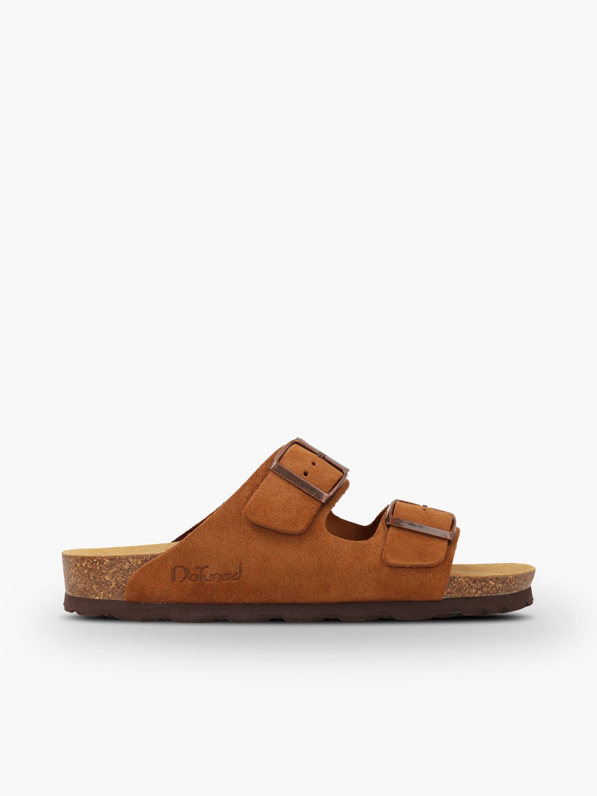 Natuned CH05 Velour sandalo mandorla dettaglio fascia scamosciata