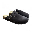 Sabot Natuned CH18 unisex dettaglio fascia frontale in pelle oliata