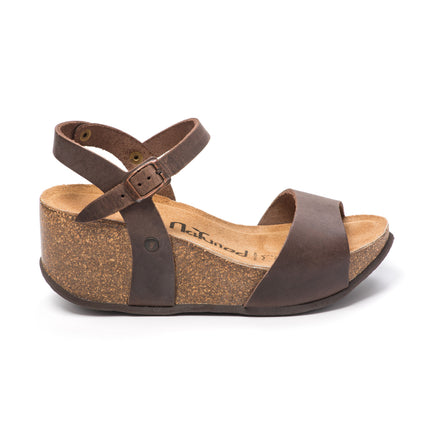 CH10 - Wide band sandal with adjustable strap and women's wedge