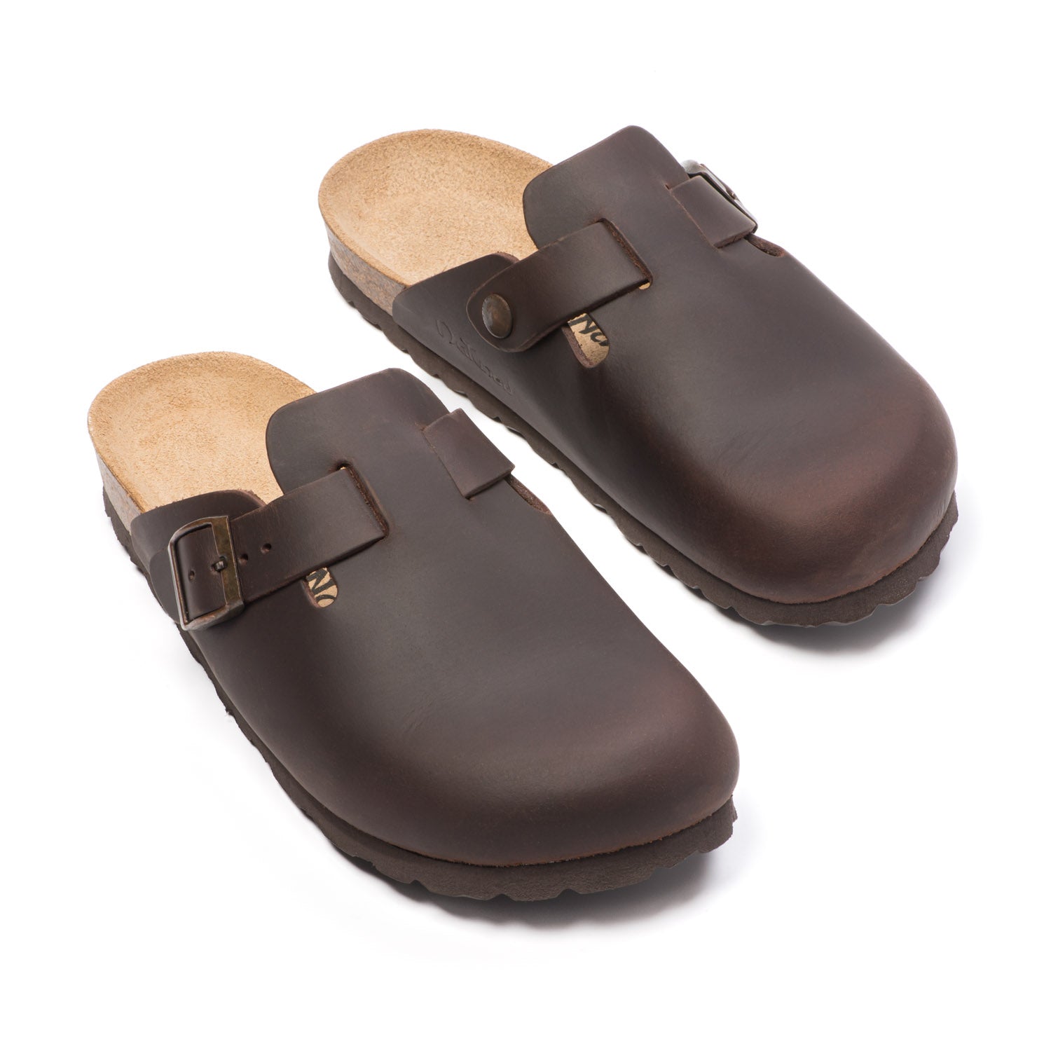 Sabot Natuned CH18 unisex vista frontale punta chiusa Boston pelle oliata