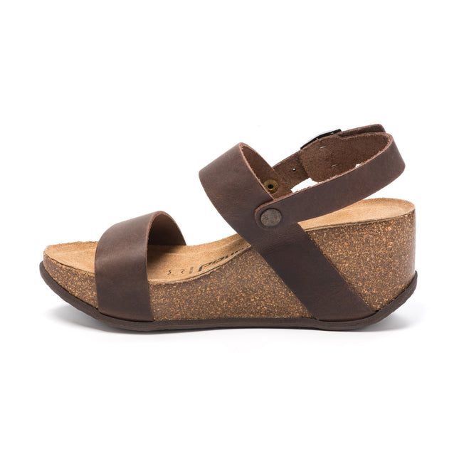 CH22 - Sandal with bands with adjustable straps and wedge of women Natuned plantar in anatomical latex comfort