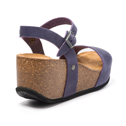 CH10 - Wide band sandal with adjustable strap and women's wedge