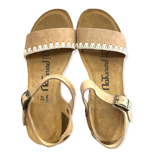 CH19 - Large band sandal with adjustable strap and wedge of women's dating woman planting comfort comfort