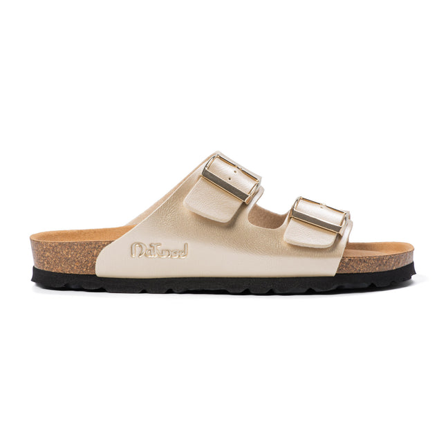 CH05 (MICROFASER) - Sandal with two bands in microfiber with adjustable strap for woman and for man