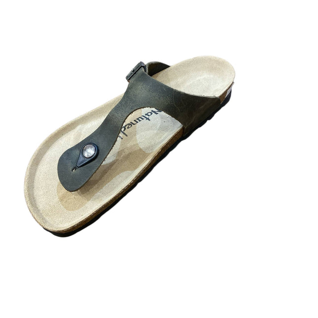 CH08 (LEATHER) - flip flops with adjustable woman and men's strap