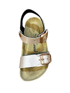 Natuned CH03 - Sandalo a Doppia Fascia in Pelle Naturale