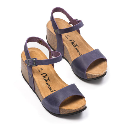 CH10 - Wide band sandal with adjustable strap and women's wedge