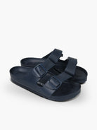 Natuned CH29 - Sandalo a Doppia Fascia con Fibbie Regolabili in Pelle Naturale