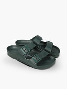 Natuned CH29 - Sandalo a Doppia Fascia con Fibbie Regolabili in Pelle Naturale