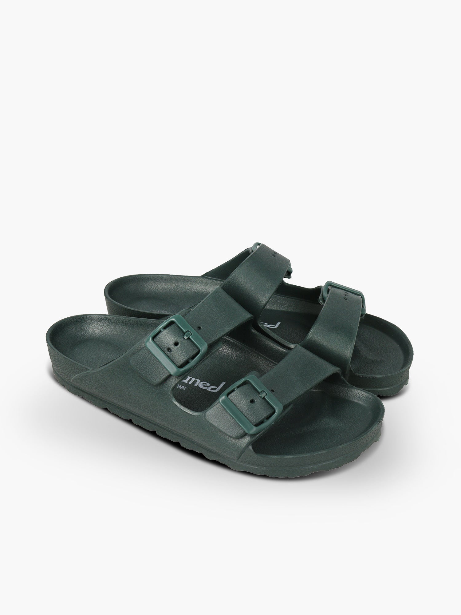 Natuned CH29 - Sandalo a Doppia Fascia con Fibbie Regolabili in Pelle Naturale