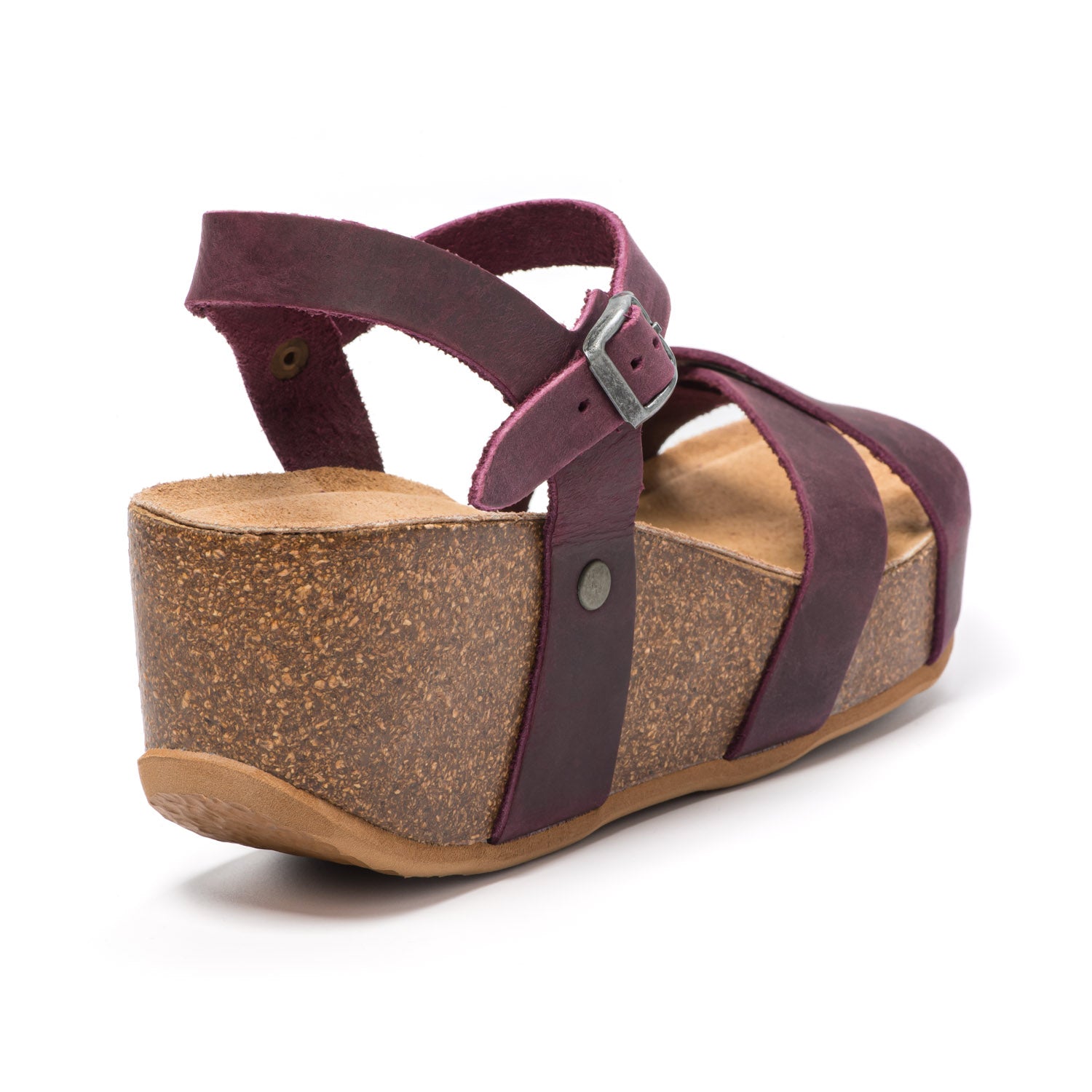 Natuned CH21 sandalo donna blue zeppa sughero dettaglio