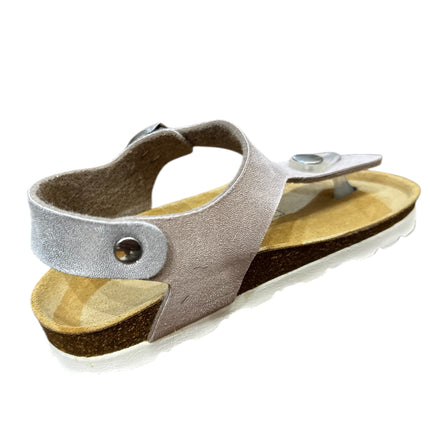 CH16 Sandalo infradito con cinturino regolabile alla caviglia da donna NATUNED  plantare in lattice anatomico comfort