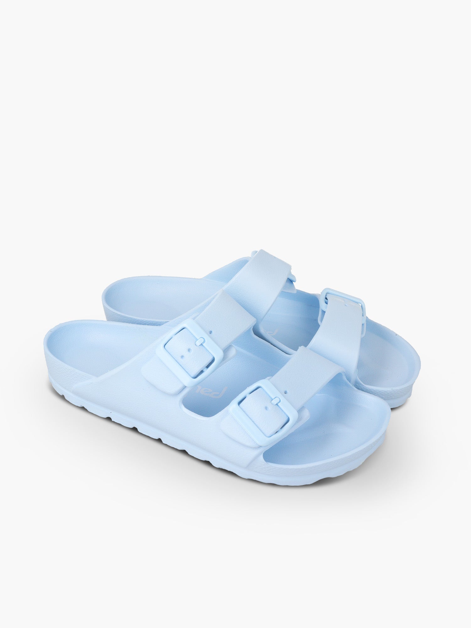 Natuned CH29 - Sandalo a Doppia Fascia con Fibbie Regolabili in Pelle Naturale