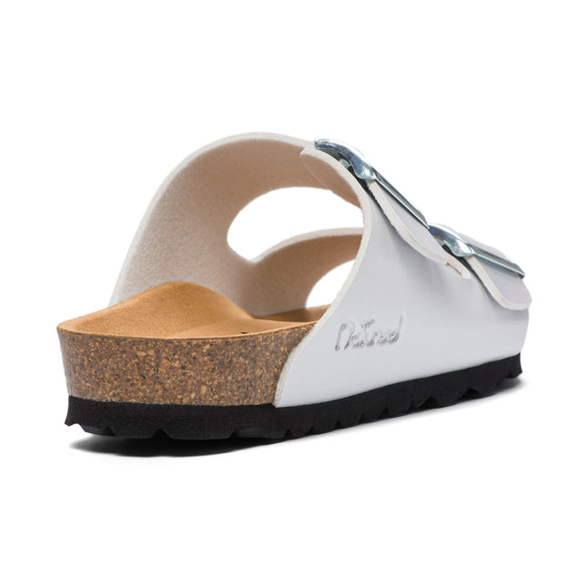 CH05 (MICROFASER) - Sandal with two bands in microfiber with adjustable strap for woman and for man
