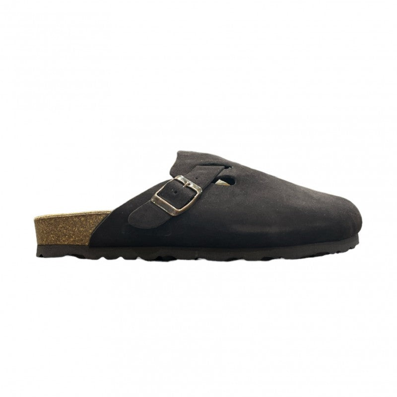 Sabot Natuned CH18 unisex vista frontale struttura Boston pelle oliata