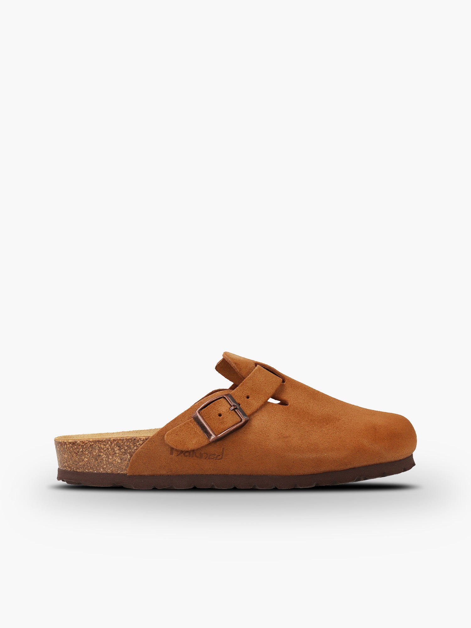 Natuned CH18 Velour sabot dettaglio cinturino e fibbia frontale punta chiusa Boston