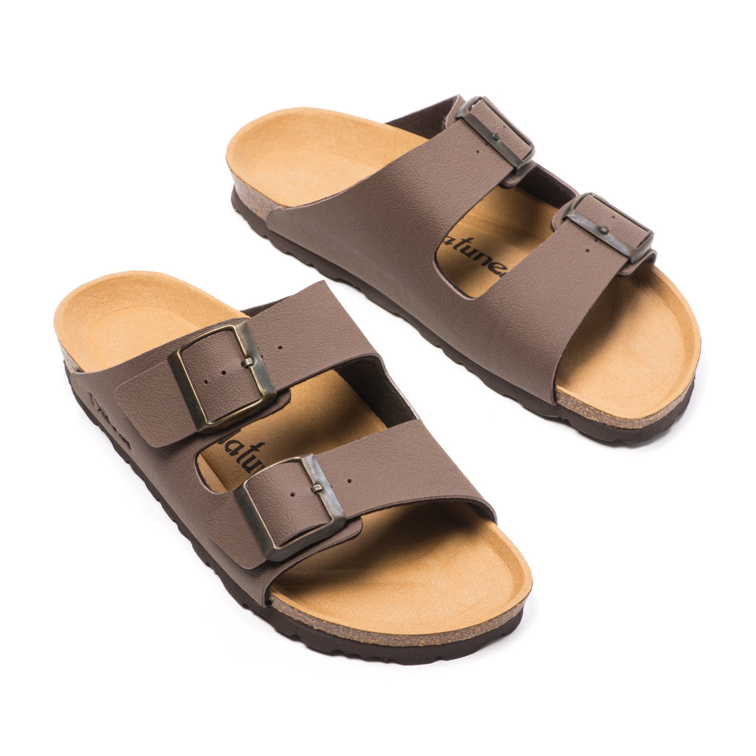 Natuned CH05 - Sandalo a Doppia Fascia Vegan in Materiale Vegan