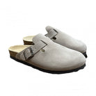 Sabot Natuned CH18 unisex pelle oliata indossato vista laterale