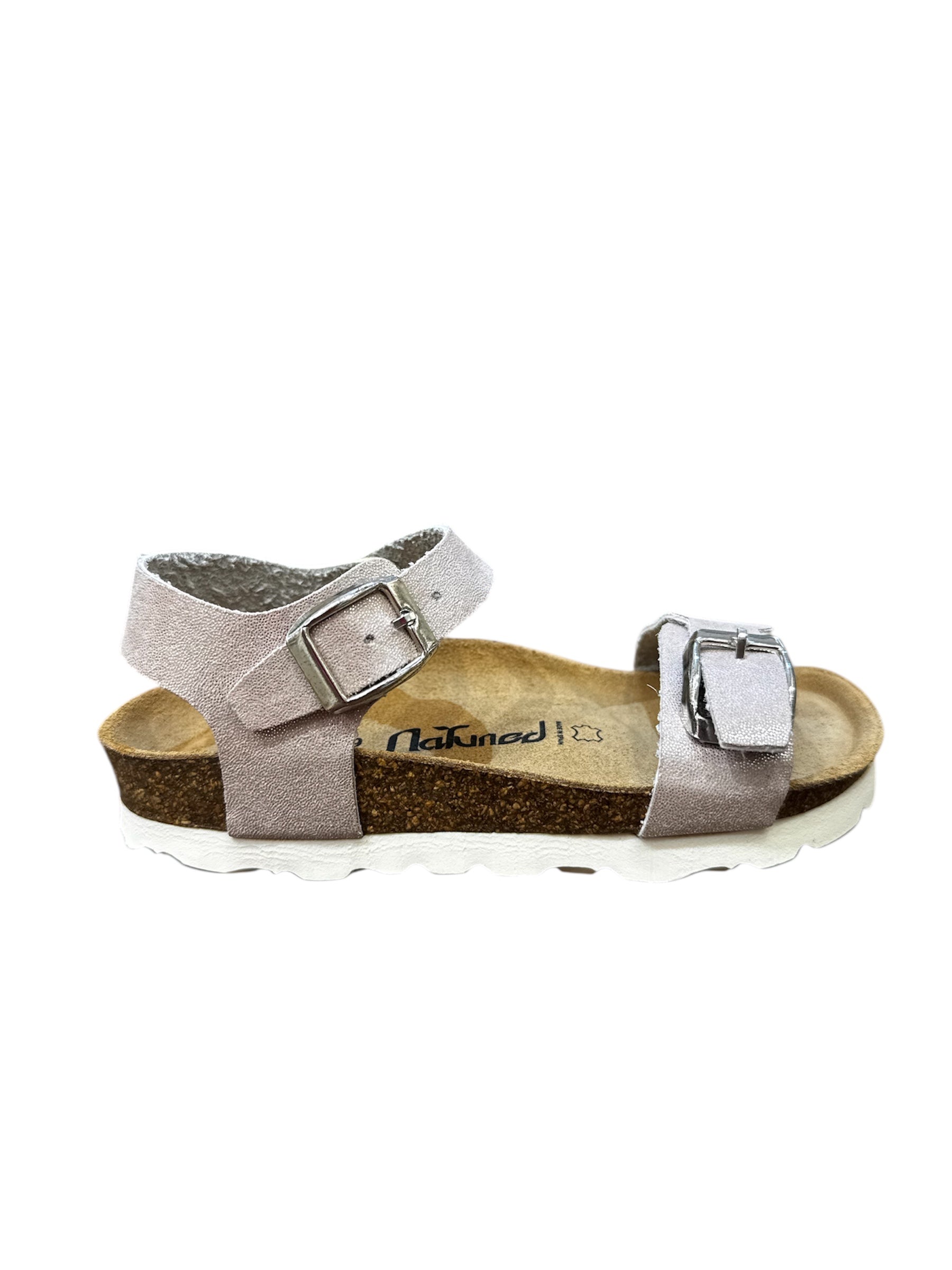 Natuned CH03 sandalo bambina coppia colori silver e pink