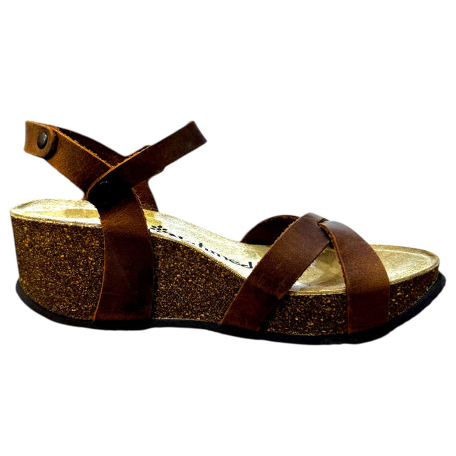 CH21 - Cross -sided sandal sandal with adjustable straps and Natuned Women's Women's Plantation in Anatomical Latex Comfort